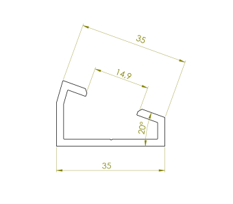 PES-C35-ALU-20°